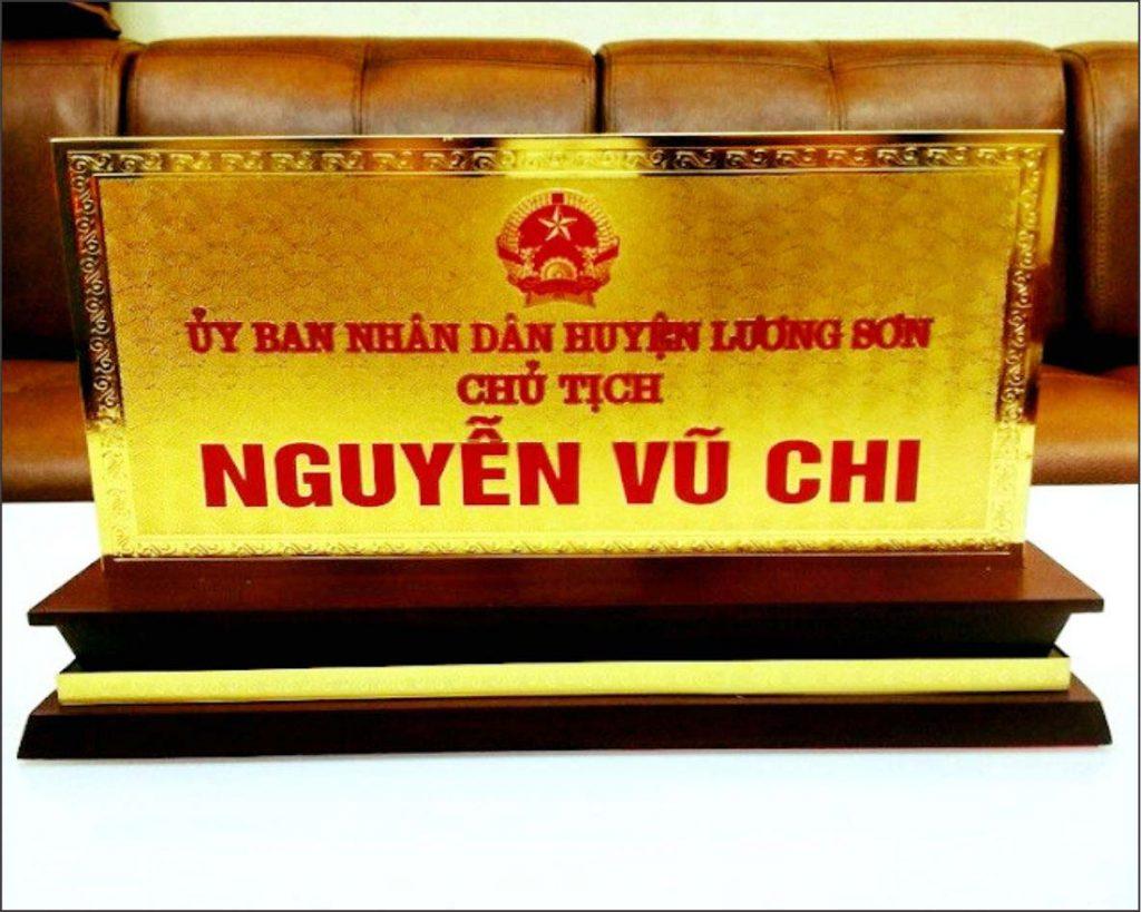 Logo biển bảng mạ vàng tại nam định